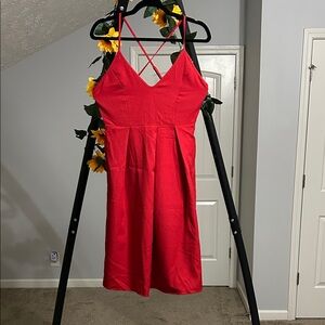 Elegant Red Mini Dress